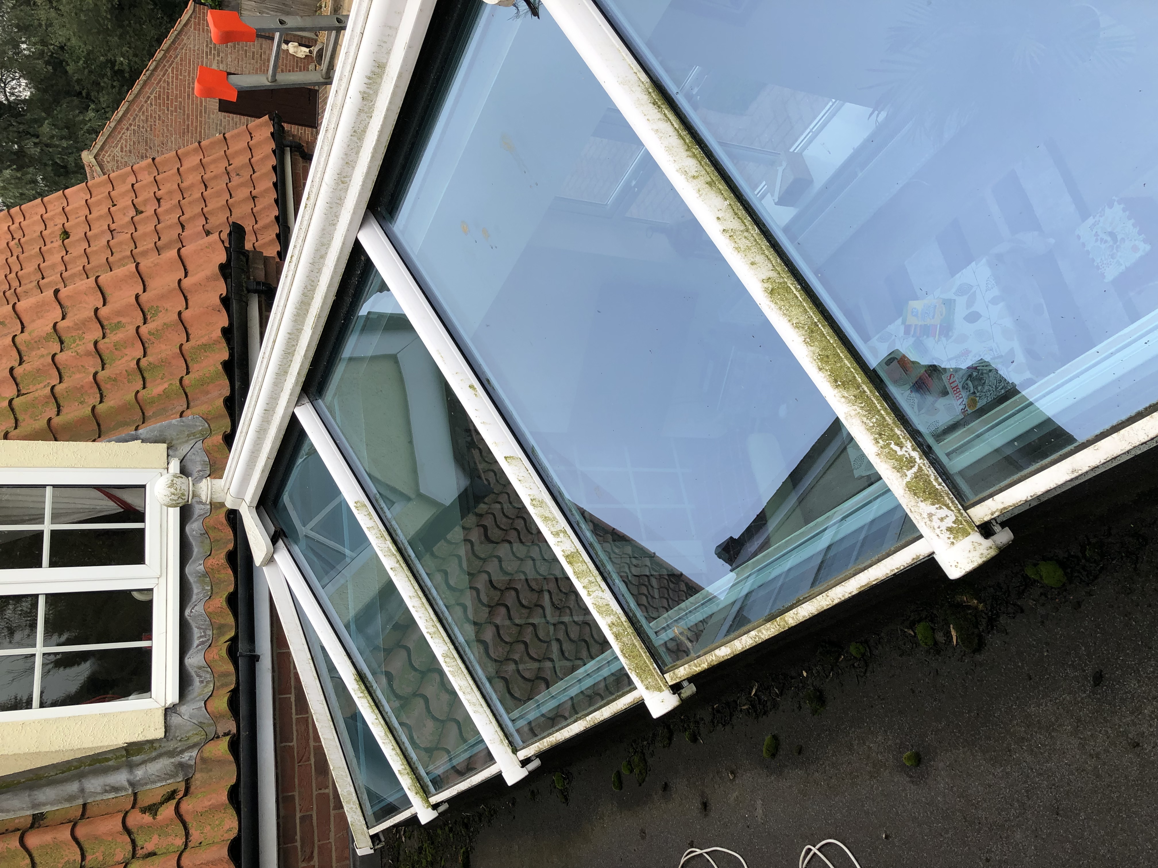 Skylight Before Cleaning